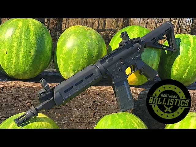 full auto friday!ar-15 vs watermelons!